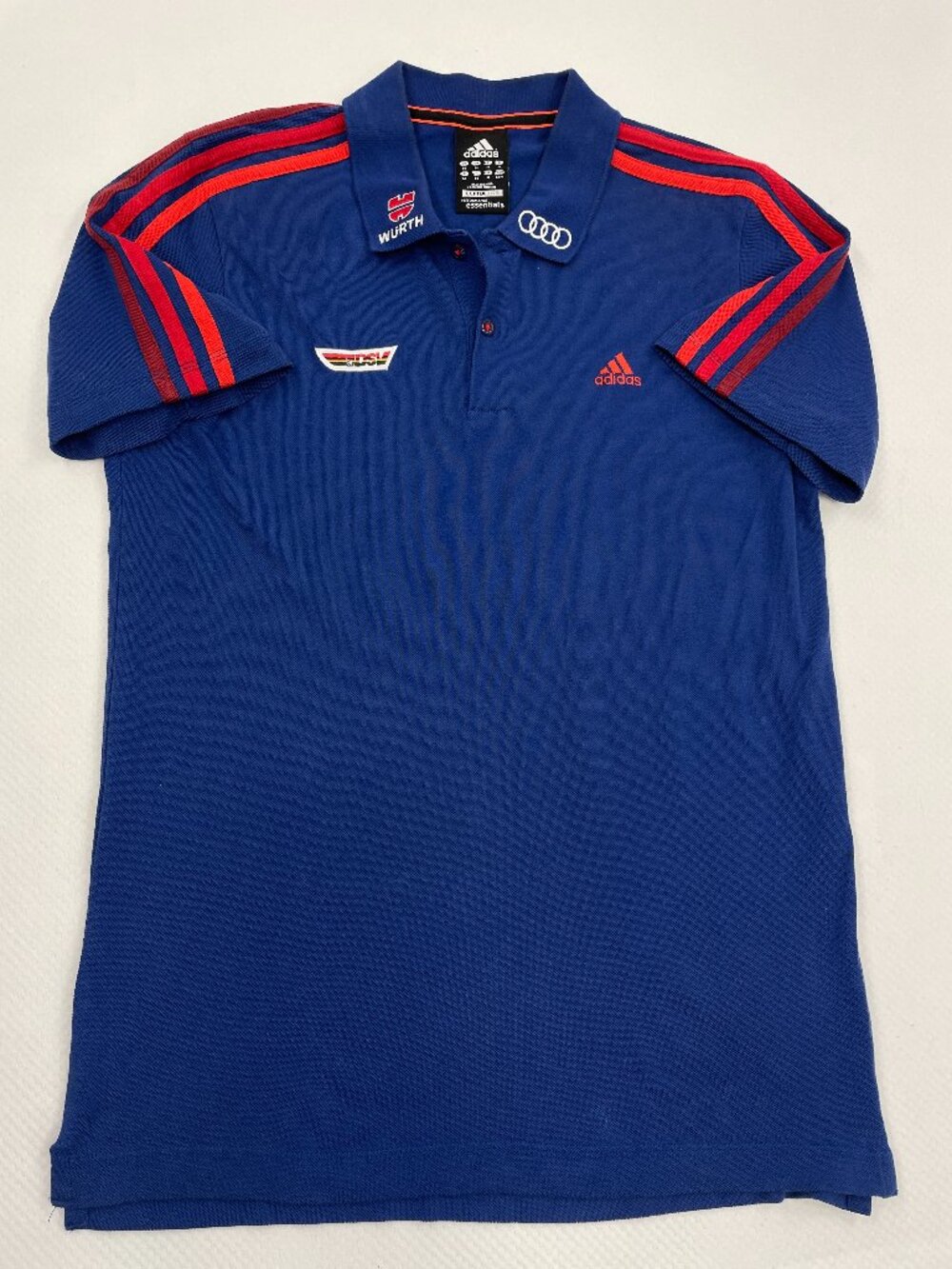 DSV Germany Adidas Audi Olympic Ski Team Issue Polo Shirt Jersey Trikot Men's M